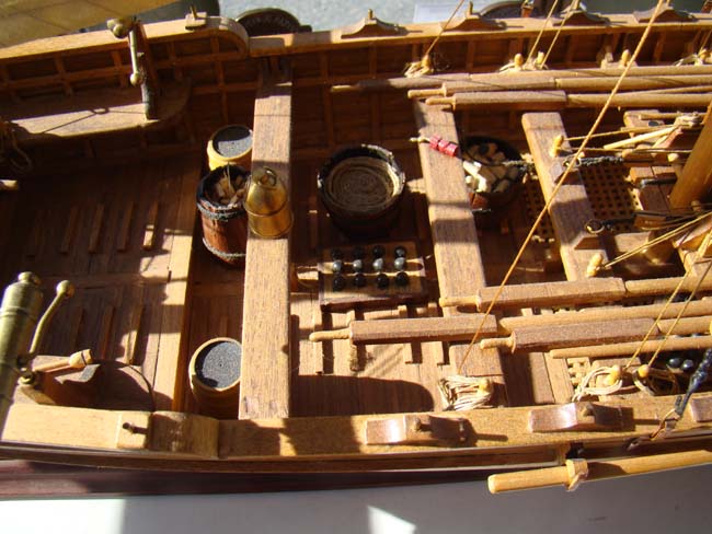 A highly detailed 1:16 scale model of an early 19th century British gunboat — image 5